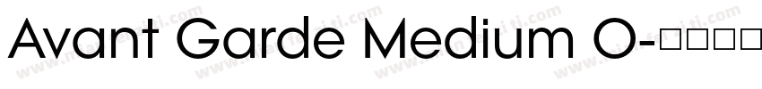 Avant Garde Medium O字体转换